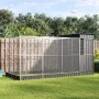 Pajarera con extensión acero plateado 416x203x216 cm by , Feet and bird cages - Ref: Foro24-3214258, Price: 684,82 €, Discoun...