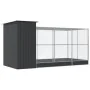 Pajarera con extensión acero plateado 416x203x216 cm by , Feet and bird cages - Ref: Foro24-3214258, Price: 684,82 €, Discoun...