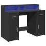 Escritorio con luz LED madera ingeniería negro 120x55x91 cm von , Schreibtische - Ref: Foro24-3309412, Preis: 232,37 €, Rabat...