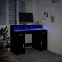 Escritorio con luz LED madera ingeniería negro 120x55x91 cm von , Schreibtische - Ref: Foro24-3309412, Preis: 232,37 €, Rabat...