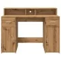 Escritorio con LED madera ingeniería roble artisian 120x55x91cm by , Desks - Ref: Foro24-3309419, Price: 188,75 €, Discount: %