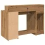 Escritorio con LED madera ingeniería roble artisian 120x55x91cm by , Desks - Ref: Foro24-3309419, Price: 188,75 €, Discount: %