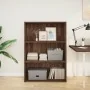 Estantería de madera de ingeniería marrón roble 80x30x114 cm de , Librerías y estanterías - Ref: Foro24-857937, Precio: 56,80...