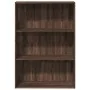 Estantería de madera de ingeniería marrón roble 80x30x114 cm de , Librerías y estanterías - Ref: Foro24-857937, Precio: 56,80...