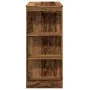 Mesa alta con estantes madera envejecida 95x47x103,5 cm by , Kitchen and dining tables - Ref: Foro24-854389, Price: 81,15 €, ...