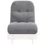 Futón sofá cama con colchón madera maciza blanco 60x206x11 cm | Foro24.es | Tu tienda online para hogar, jardín y más Foro24.es