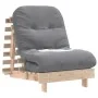 Futón sofá cama con colchón madera maciza de pino 70x206x11 cm by , Futones - Ref: Foro24-846751, Price: 163,58 €, Discount: %