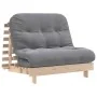 Futón sofá cama con colchón madera maciza de pino 100x206x11 cm de , Futones - Ref: Foro24-846766, Precio: 223,31 €, Descuent...