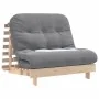 Futón sofá cama con colchón madera maciza de pino 100x206x11 cm de , Futones - Ref: Foro24-846766, Precio: 223,31 €, Descuent...