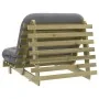 Futón sofá cama con colchón madera impregnada pino 100x206x11cm de , Futones - Ref: Foro24-846770, Precio: 237,43 €, Descuent...