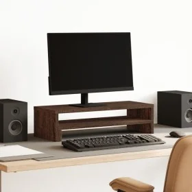 Soporte de pantalla madera ingeniería marrón