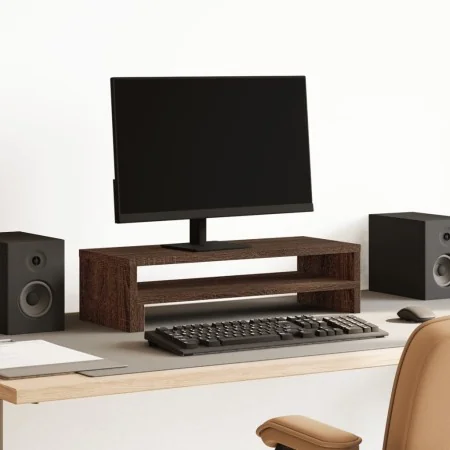 Soporte de pantalla madera ingeniería marrón roble 54x22x15 cm | Foro24.es | Tu tienda online para hogar, jardín y más Foro24.es
