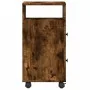 Armario de baño estrecho con ruedas madera roble ahumado by , Lockers and storage cabinets - Ref: Foro24-855236, Price: 59,17...