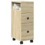 Armario de baño estrecho con ruedas madera roble Sonoma by , Lockers and storage cabinets - Ref: Foro24-855234, Price: 60,89 ...
