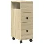 Armario de baño estrecho con ruedas madera roble Sonoma by , Lockers and storage cabinets - Ref: Foro24-855234, Price: 60,89 ...