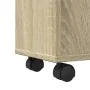 Armario de baño estrecho con ruedas madera roble Sonoma by , Lockers and storage cabinets - Ref: Foro24-855234, Price: 60,89 ...