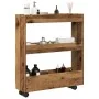 Carro de almacenaje estrecho 3 niveles madera envejecida by , Kitchen and dining carts - Ref: Foro24-855248, Price: 56,12 €, ...