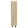 Carro de almacenaje estrecho 3 niveles madera roble Sonoma by , Kitchen and dining carts - Ref: Foro24-855243, Price: 57,12 €...