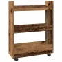 Carro de almacenaje estrecho 3 niveles madera envejecida von , Küchen- und Speisewagen - Ref: Foro24-855257, Preis: 52,55 €, ...