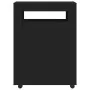 Armario de baño estrecho con ruedas madera de ingeniería negro by , Lockers and storage cabinets - Ref: Foro24-855269, Price:...