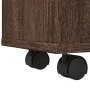 Armario de baño estrecho con ruedas madera marrón roble | Foro24.es | Tu tienda online para hogar, jardín y más Foro24.es