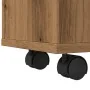 Armario de baño estrecho con ruedas madera roble artisian by , Lockers and storage cabinets - Ref: Foro24-855276, Price: 122,...