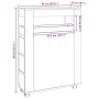 Armario de baño estrecho con ruedas madera roble artisian by , Lockers and storage cabinets - Ref: Foro24-855276, Price: 122,...