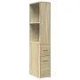 Armario de baño estrecho con ruedas madera roble Sonoma von , Schließfächer und Lagerschränke - Ref: Foro24-855297, Preis: 94...