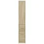 Armario de baño estrecho con ruedas madera roble Sonoma von , Schließfächer und Lagerschränke - Ref: Foro24-855297, Preis: 94...