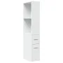 Armario de baño estrecho con ruedas madera de ingeniería blanco von , Schließfächer und Lagerschränke - Ref: Foro24-855295, P...