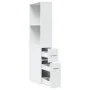 Armario de baño estrecho con ruedas madera de ingeniería blanco von , Schließfächer und Lagerschränke - Ref: Foro24-855295, P...