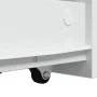 Armario de baño estrecho con ruedas madera de ingeniería blanco von , Schließfächer und Lagerschränke - Ref: Foro24-855295, P...