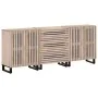 Aparador 3 piezas madera maciza de mango 60x34x75 cm by , Sideboards - Ref: Foro24-3217085, Price: 359,94 €, Discount: %