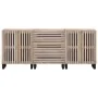 Aparador 3 piezas madera maciza de mango 60x34x75 cm by , Sideboards - Ref: Foro24-3217085, Price: 359,94 €, Discount: %