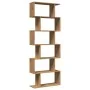 Librería divisora 6 niveles madera roble artisan 70x24x193 cm by , Bookcases and shelves - Ref: Foro24-858092, Price: 91,51 €...