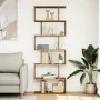 Librería divisora 6 niveles madera roble artisan 70x24x193 cm by , Bookcases and shelves - Ref: Foro24-858092, Price: 91,51 €...