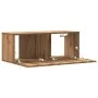 Mueble TV de pared madera ingeniería roble artisan 80x30x30 cm by , TV Furniture - Ref: Foro24-856017, Price: 52,13 €, Discou...