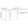 Mueble TV de pared madera ingeniería roble artisan 80x30x30 cm by , TV Furniture - Ref: Foro24-856017, Price: 52,13 €, Discou...