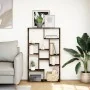 Estantería madera de ingeniería roble ahumado 72x20x120 cm by , Bookcases and shelves - Ref: Foro24-858160, Price: 76,90 €, D...