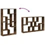 Estantería madera de ingeniería roble ahumado 72x20x120 cm by , Bookcases and shelves - Ref: Foro24-858160, Price: 76,90 €, D...