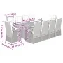 Set de comedor jardín 11 pzas con cojines ratán sintético negro by , Garden sets - Ref: Foro24-3277652, Price: 1,00 €, Discou...