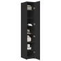 Aparador de madera de ingeniería negro 30x42,5x185 cm by , Sideboards - Ref: Foro24-3281393, Price: 140,80 €, Discount: %