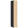 Aparador de madera de ingeniería negro 30x42,5x185 cm by , Sideboards - Ref: Foro24-3281393, Price: 140,80 €, Discount: %