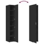 Aparador de madera de ingeniería negro 30x42,5x185 cm by , Sideboards - Ref: Foro24-3281393, Price: 140,80 €, Discount: %