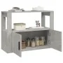 Aparador de madera contrachapada gris hormigón 80x30x60 cm de , Aparadores - Ref: Foro24-819456, Precio: 65,35 €, Descuento: %