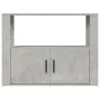 Aparador de madera contrachapada gris hormigón 80x30x60 cm de , Aparadores - Ref: Foro24-819456, Precio: 65,35 €, Descuento: %