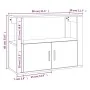 Aparador de madera contrachapada gris hormigón 80x30x60 cm de , Aparadores - Ref: Foro24-819456, Precio: 65,35 €, Descuento: %