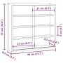 Vitrina de madera para coleccionistas con puertas 40x8,5x37 cm by , Shelves and shelves - Ref: Foro24-4017385, Price: 35,61 €...