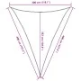 Toldo de vela triangular HDPE negro 160 g/m² 3x4x4 m | Foro24.es | Tu tienda online para hogar, jardín y más Foro24.es
