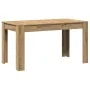 Mesa de comedor madera ingeniería roble artisan 140x74,5x76 cm by , Kitchen and dining tables - Ref: Foro24-856573, Price: 11...